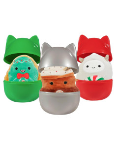 Cápsulas de Misterio Squishmallows Jazwares - 3 Mini Peluches 10 cm