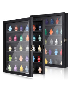 Paquete de 2 Cajas de Exhibición de Minifiguras CroBlissful 35x28cm