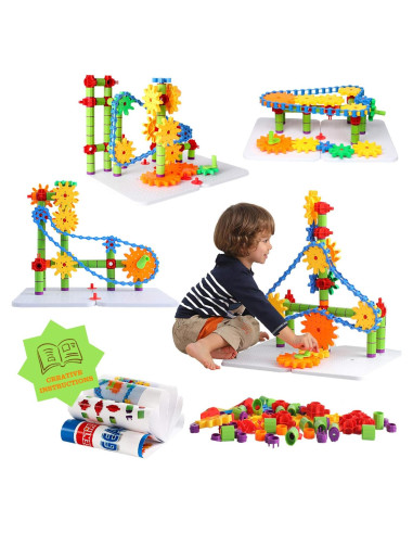 Juguete de Aprendizaje STEM ZoZoplay - 170 Piezas Engranajes