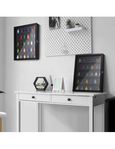 Paquete de 2 Cajas de Exhibición de Minifiguras CroBlissful 35x28cm