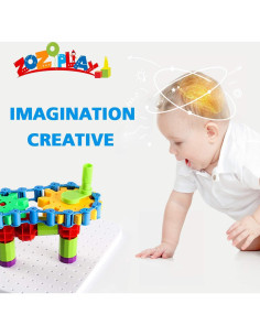 Juguete de Aprendizaje STEM ZoZoplay - 170 Piezas Engranajes 2