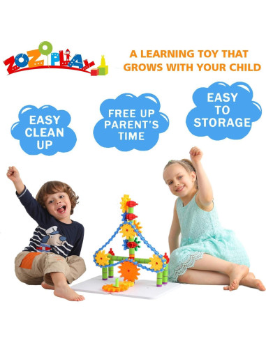 Juguete de Aprendizaje STEM ZoZoplay - 170 Piezas Engranajes