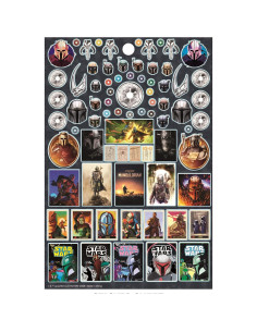 Paquete de Stickers Baby Yoda Star Wars - 300 Stickers 2