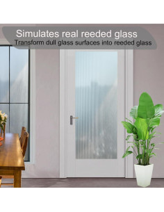 Película de Privacidad para Ventanas Jahoot 45x200cm Ondas 2