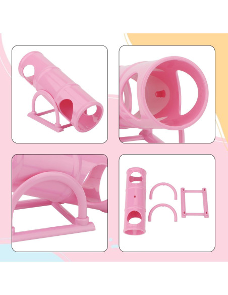 Juguete de túnel de balancín Hypeety para hámster rosa