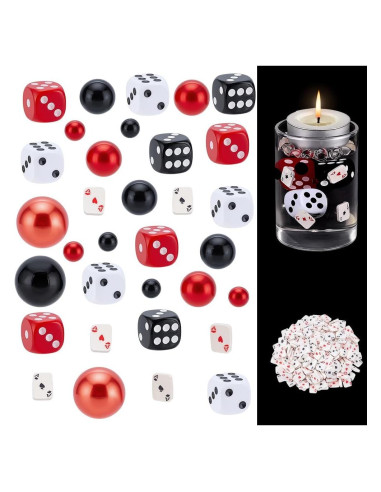 320 Rellenos de Jarrón Casino CRAFTYMELODY Decoración Fiesta