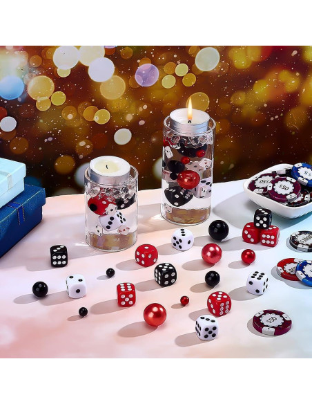 320 Rellenos de Jarrón Casino CRAFTYMELODY Decoración Fiesta