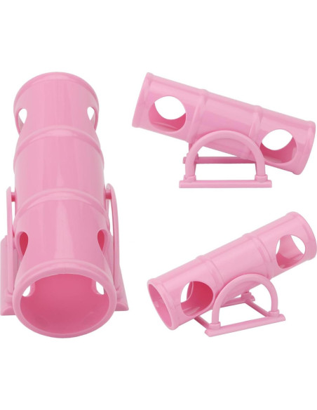 Juguete de túnel de balancín Hypeety para hámster rosa