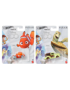 Juego de coches Hot Wheels Disney 100 - Finding Nemo y Crush