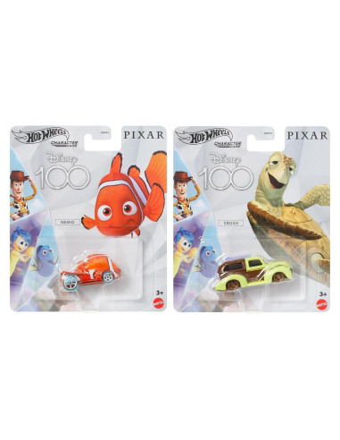 Juego de coches Hot Wheels Disney 100 - Finding Nemo y Crush