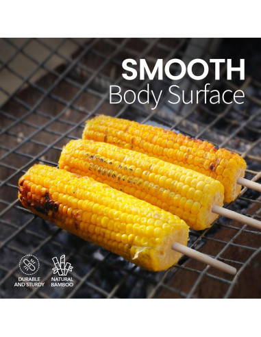 Pinchos de BBQ de Bambú Alpine Cuisine 15 cm - 100 unidades