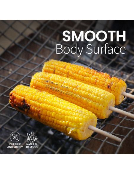Pinchos de BBQ de Bambú Alpine Cuisine 15 cm - 100 unidades