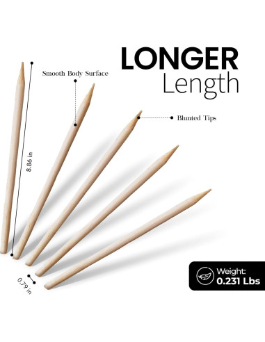 Pinchos de BBQ de Bambú Alpine Cuisine 15 cm - 100 unidades