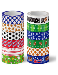 Cinta Washi Deportiva Whaline 12 Rollos 1.5cm x 5m