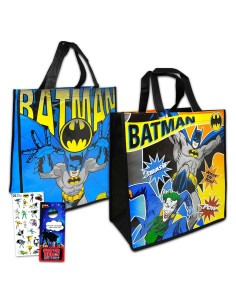 Bolsa de Tote Reutilizable Batman - 2 Unidades con Stickers