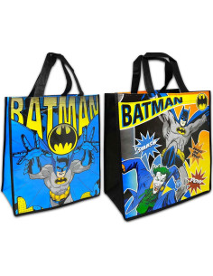Bolsa de Tote Reutilizable Batman - 2 Unidades con Stickers 2