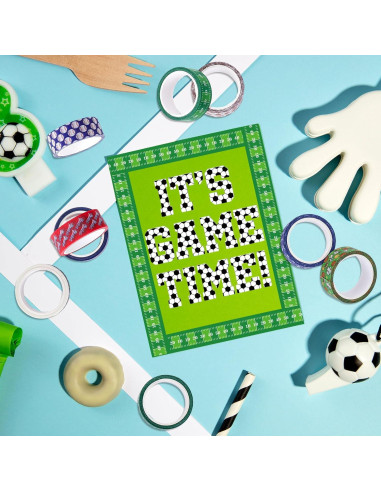 Cinta Washi Deportiva Whaline 12 Rollos 1.5cm x 5m