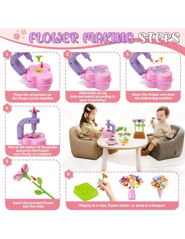 Kit de Manualidades de Flores DIY JUMP PASS BY - 0.6 kg