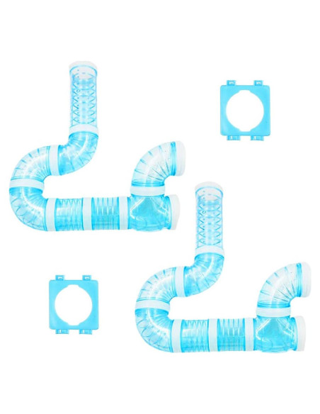 Kits de Tubos para Hámster FHDUSRYO - 2 Kits Azul 5.5cm