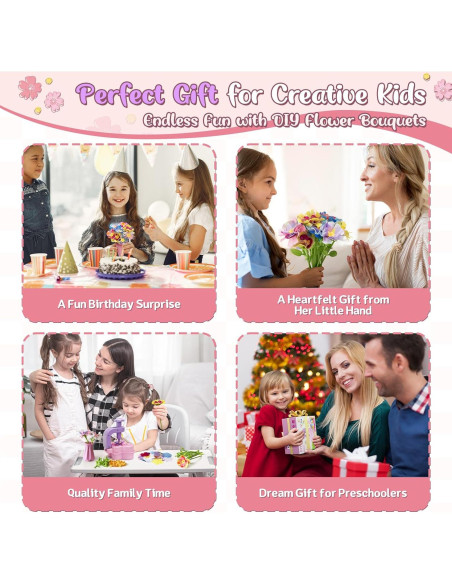 Kit de Manualidades de Flores DIY JUMP PASS BY - 0.6 kg