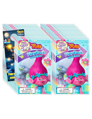 Paquete de Fiesta Dreamworks Trolls - 24 Suministros de Juego