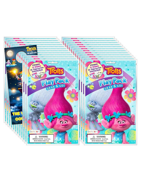 Paquete de Fiesta Dreamworks Trolls - 24 Suministros de Juego