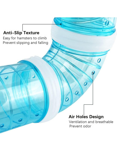 Kits de Tubos para Hámster FHDUSRYO - 2 Kits Azul 5.5cm