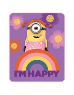 Manta de felpa Minions 101.6 x 127 cm Multicolor