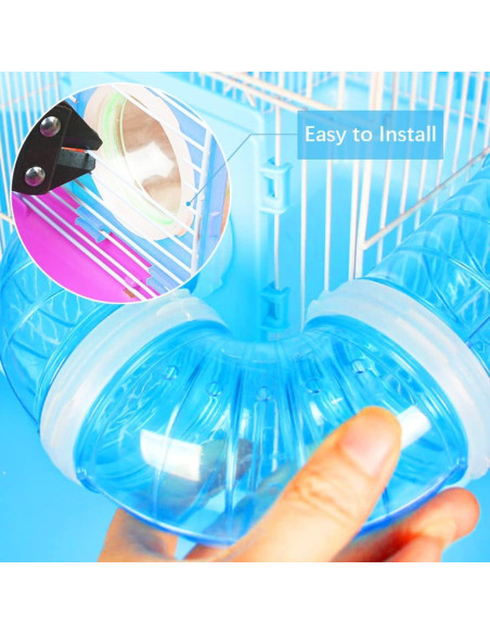 Kits de Tubos para Hámster FHDUSRYO - 2 Kits Azul 5.5cm