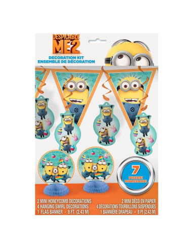 Kit de Decoración de Fiesta Mi Villano Favorito 7 Piezas