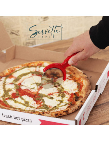 Cortador de Pizza Acero Inoxidable Servette Rojo 19.69 cm