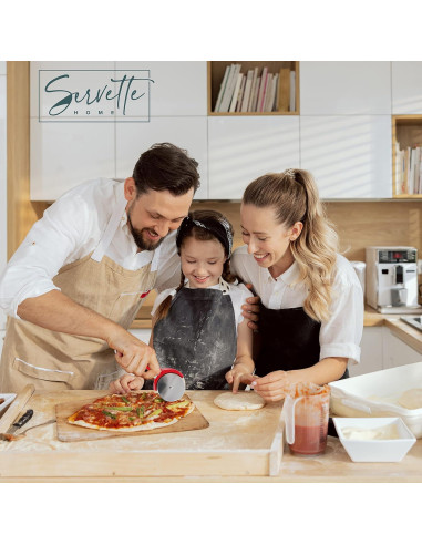 Cortador de Pizza Acero Inoxidable Servette Rojo 19.69 cm