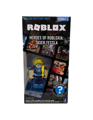Paquete de Misterio Deluxe Roblox - Figura de Acción Taser Tessla