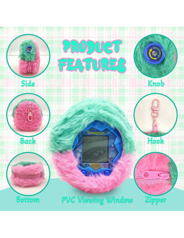 Cubierta Protectora xcivi para Tamagotchi Paradise Rosa