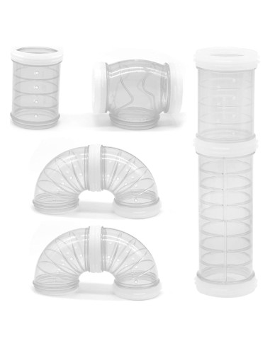Juego de Tubos para Hámster Together-life, 8 Piezas, Conectables