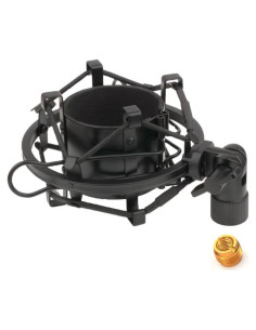 Soporte de micrófono universal TH106 Black Spider antiviibración