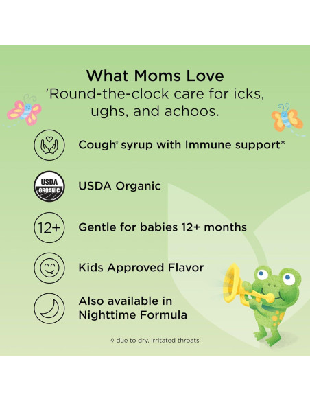 Jarabe para la tos orgánico Hyland's Baby 60 ml diurno