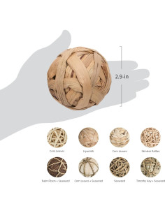 Pelotas de Masticar Naturales Niteangel para Conejos y Roedores 2