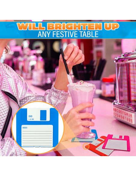 6 Posavasos de Silicona DIMROM Cuadrados 9x9 cm Flexibles