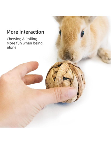 Pelotas de Masticar Naturales Niteangel para Conejos y Roedores