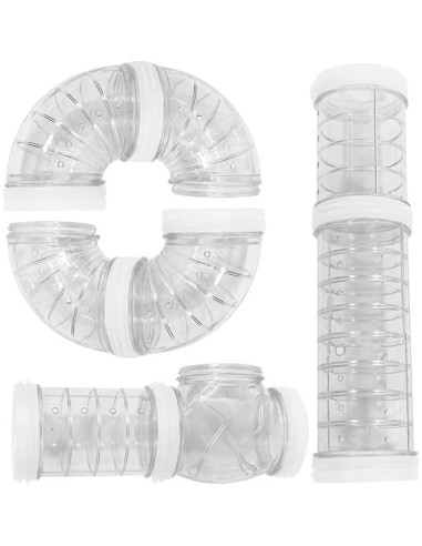 Juego de Tubos para Hámster Together-life, 8 Piezas, Conectables