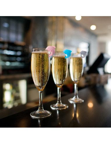 Marcadores de Vino PAGOW 18 Piezas Silicona Colorida