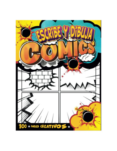 Cuaderno de Cómics para Niños - 100 Plantillas Creativas