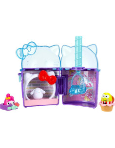 Set de Juego Squish-a-longs Hola Kitty Boba con Mini-Squish 2
