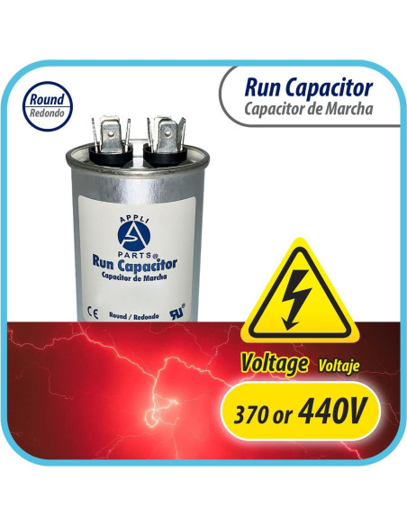 Condensador de Funcionamiento Appli Parts 10 Mfd 450V Redondo