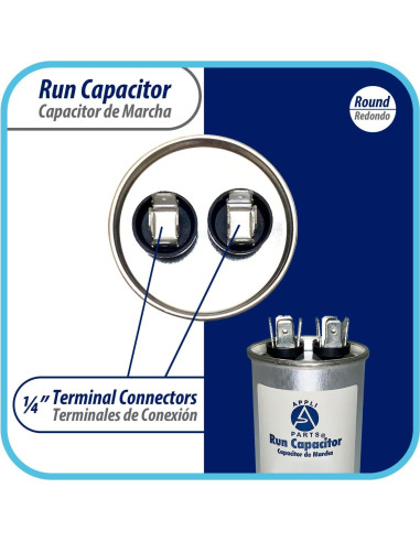 Condensador de Funcionamiento Appli Parts 10 Mfd 450V Redondo