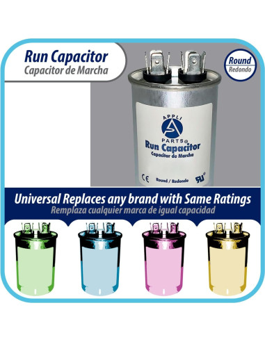 Condensador de Funcionamiento Appli Parts 10 Mfd 450V Redondo