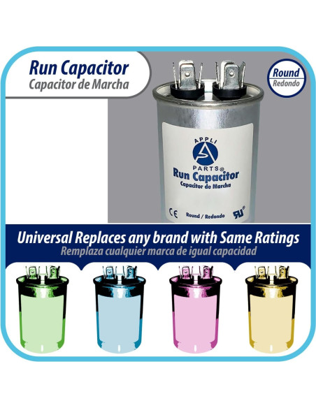 Condensador de Funcionamiento Appli Parts 10 Mfd 450V Redondo