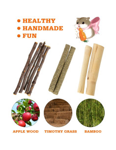 Accesorios para hámster y cobaya Sofier - Juguetes Naturales 2