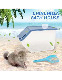 Contenedor de Baño de Arena BNOSDM para Hámster y Chinchilla 2